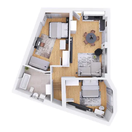 Stilvolle 3-zimmer-wohnung In Apartman